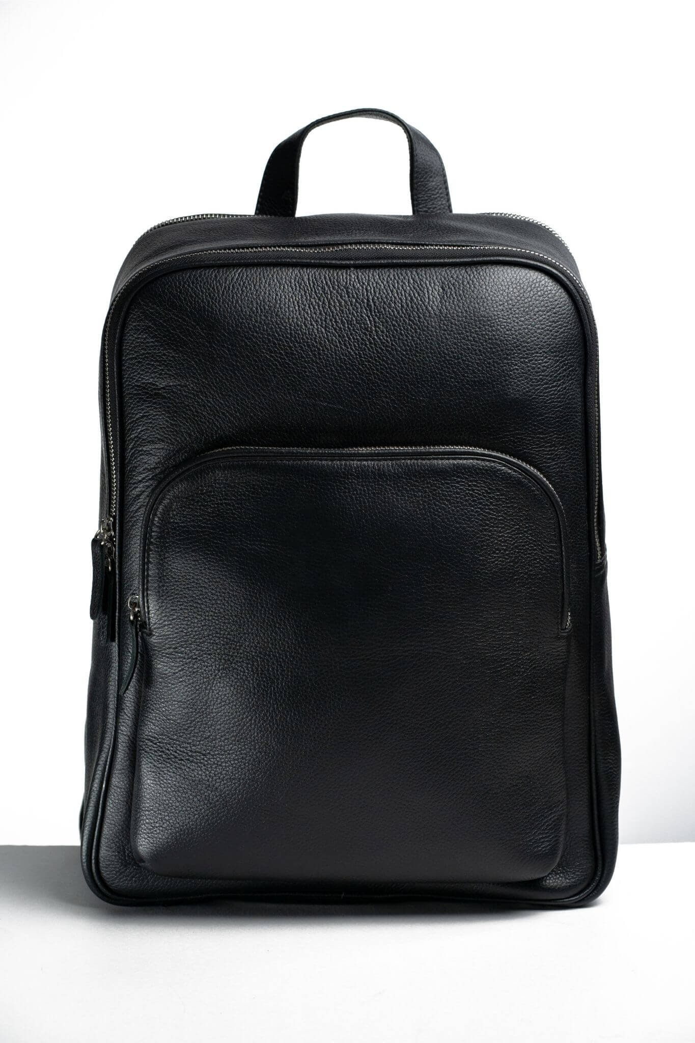 S1 Simple Leather Backpack-Blue