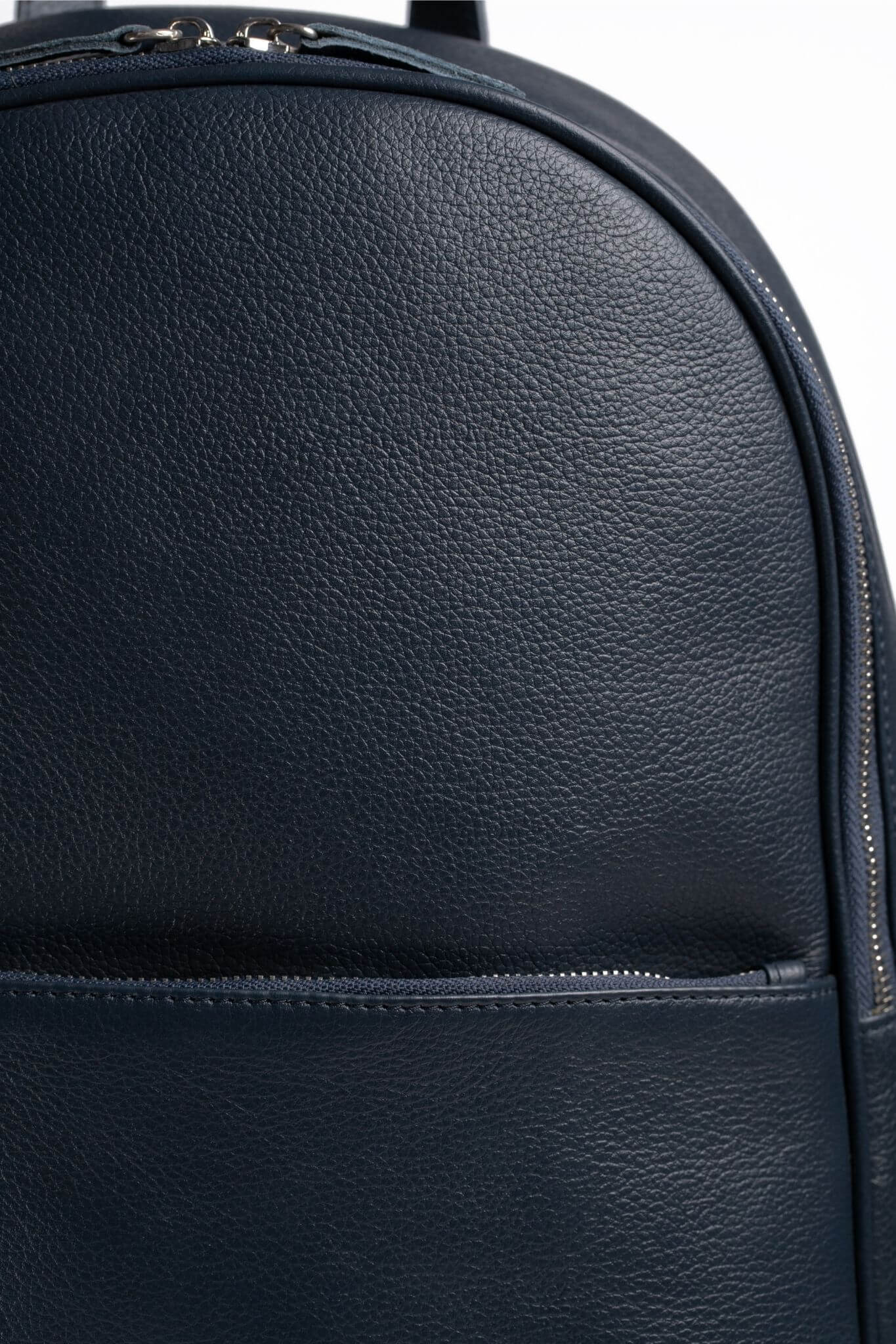 S2 Simple Leather Backpack-Blue