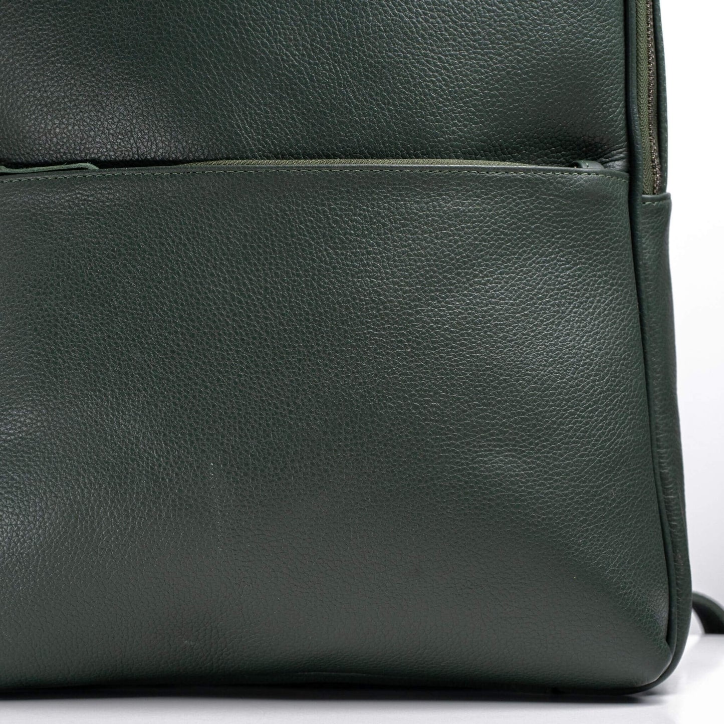 S2 Simple Leather Backpack-Green